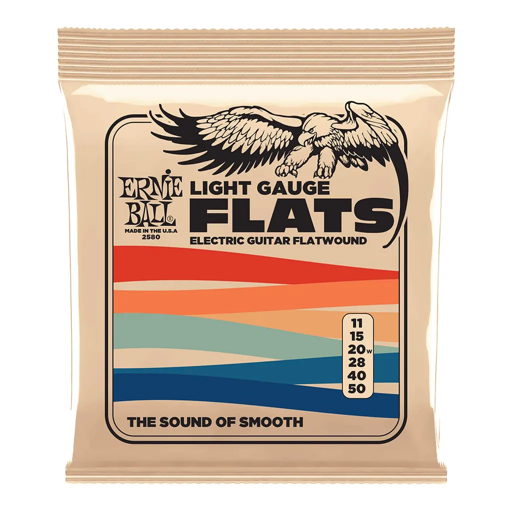Ernie Ball Light Flatwound Electric Guitar Strings - 11-50 Gauge 1