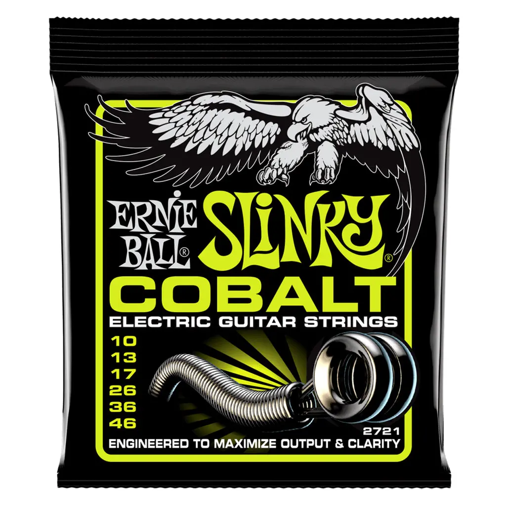 Ernie Ball Regular Slinky Cobalt Electric Guitar Strings, 10-46 Gauge 1