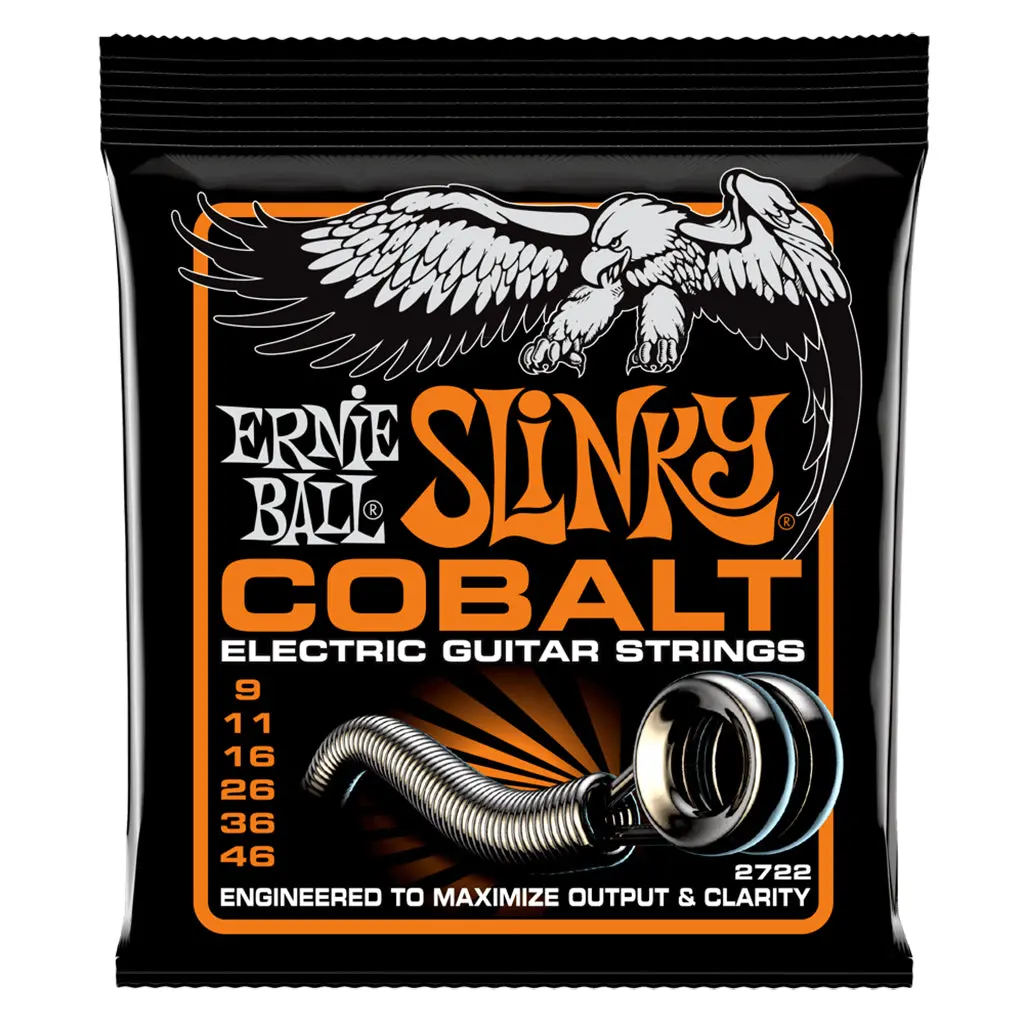 Ernie Ball Hybrid Slinky Cobalt Electric Guitar Strings, 9-46 Gauge 1