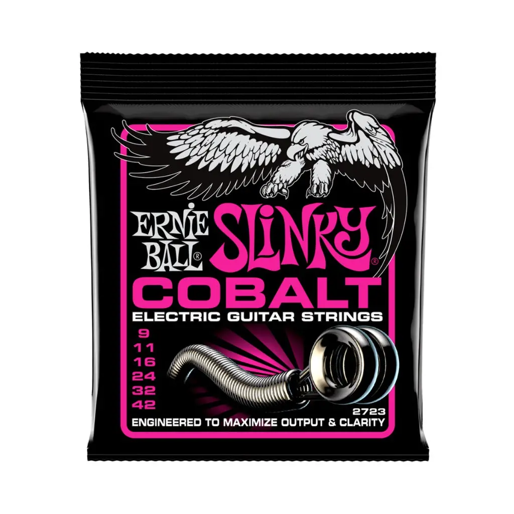 Ernie Ball Super Slinky Cobalt Electric Guitar Strings - 9-42 Gauge 1