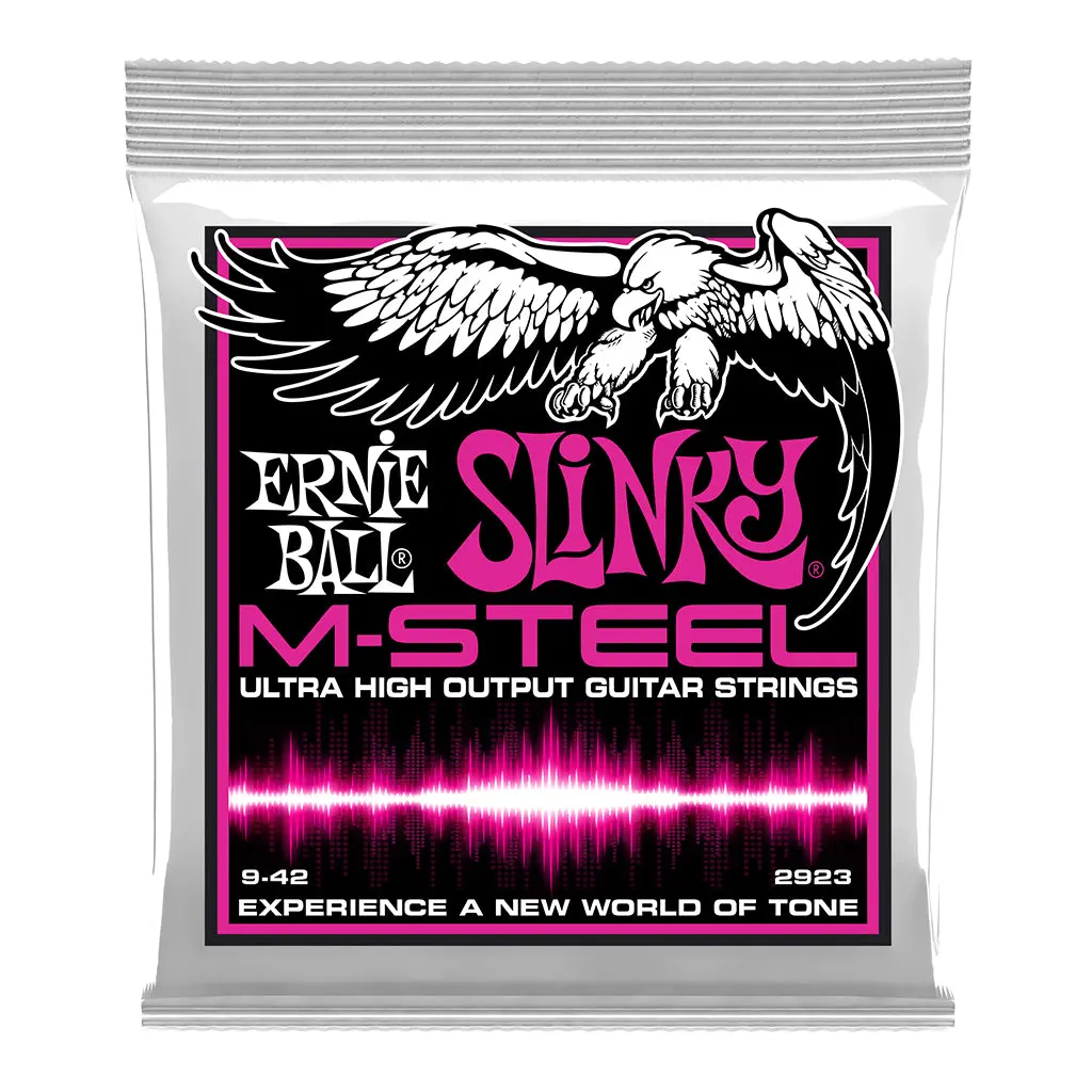 Ernie Ball Super Slinky M-Steel Electric Guitar Strings - 9-42 Gauge 1