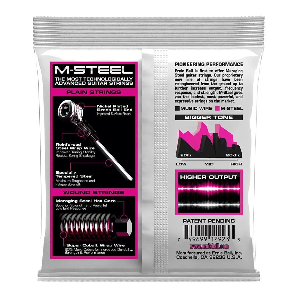 Ernie Ball Super Slinky M-Steel Electric Guitar Strings - 9-42 Gauge 2
