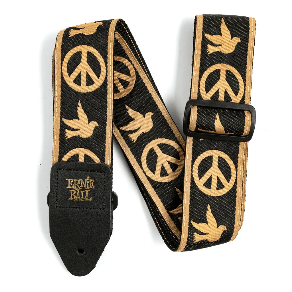 Ernie Ball Jacquard Guitar Strap - Peace Love Dove 1