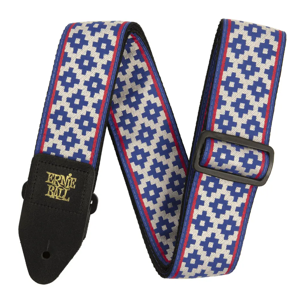 Ernie Ball Jacquard Guitar Strap - Blue Crux 1