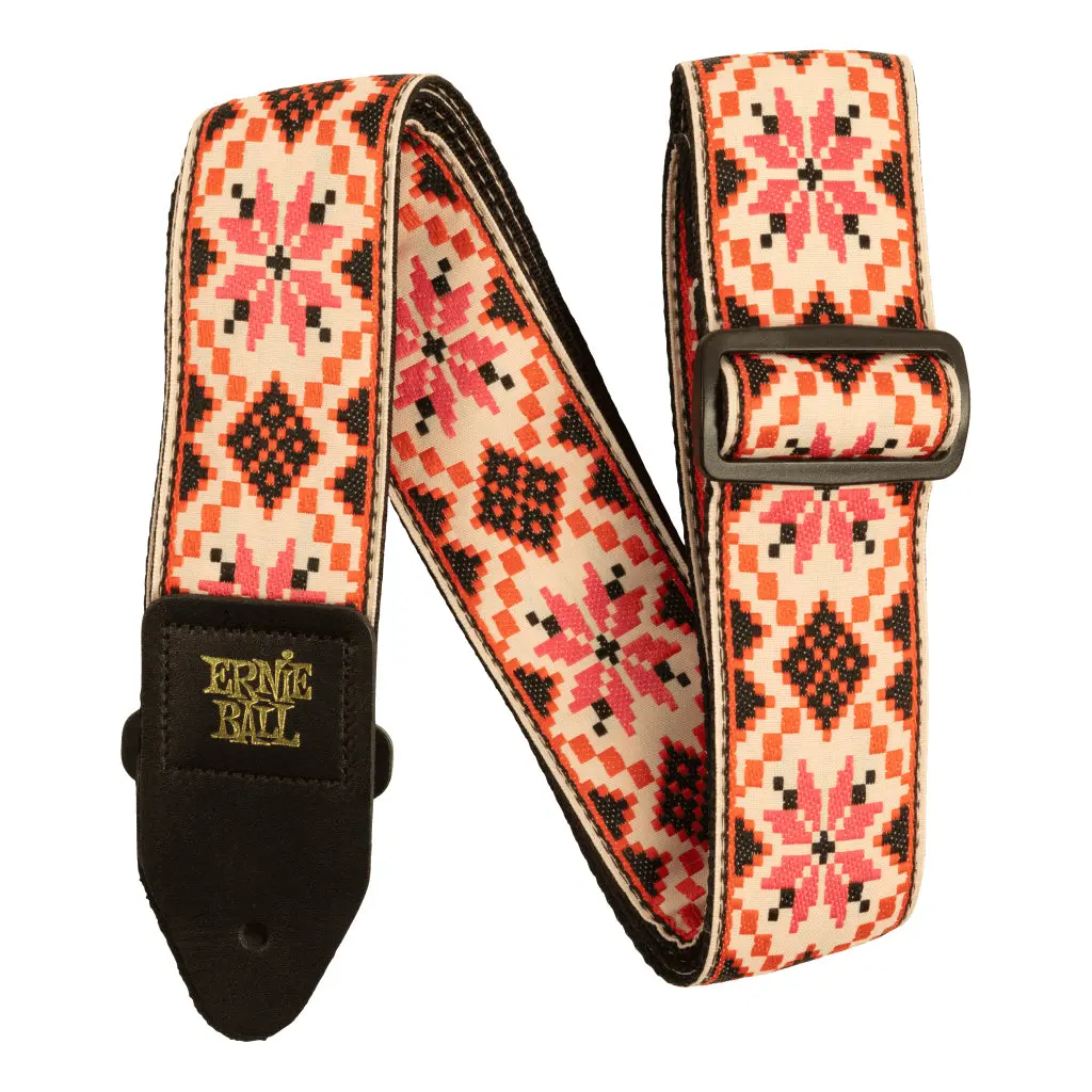 Ernie Ball Jacquard Guitar Strap - Cinnamon Needlepoint 1