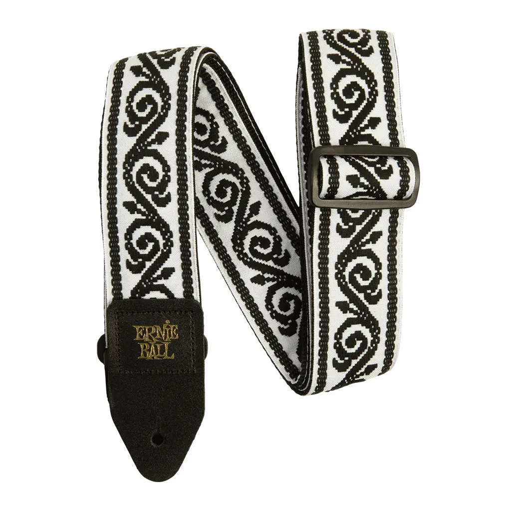 Ernie Ball Jacquard Guitar Strap - Black Vine 1