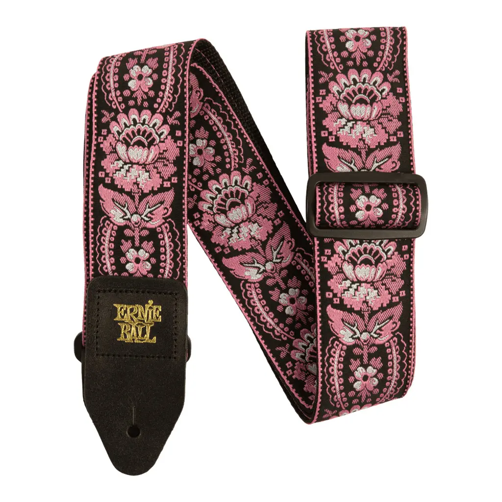Ernie Ball Jacquard Strap - Pink Orleans 1