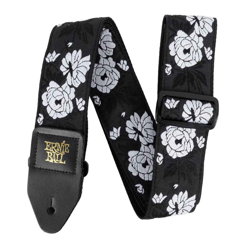 Ernie Ball Classic Jacquard Guitar/Bass Strap - Vanilla Rose 1