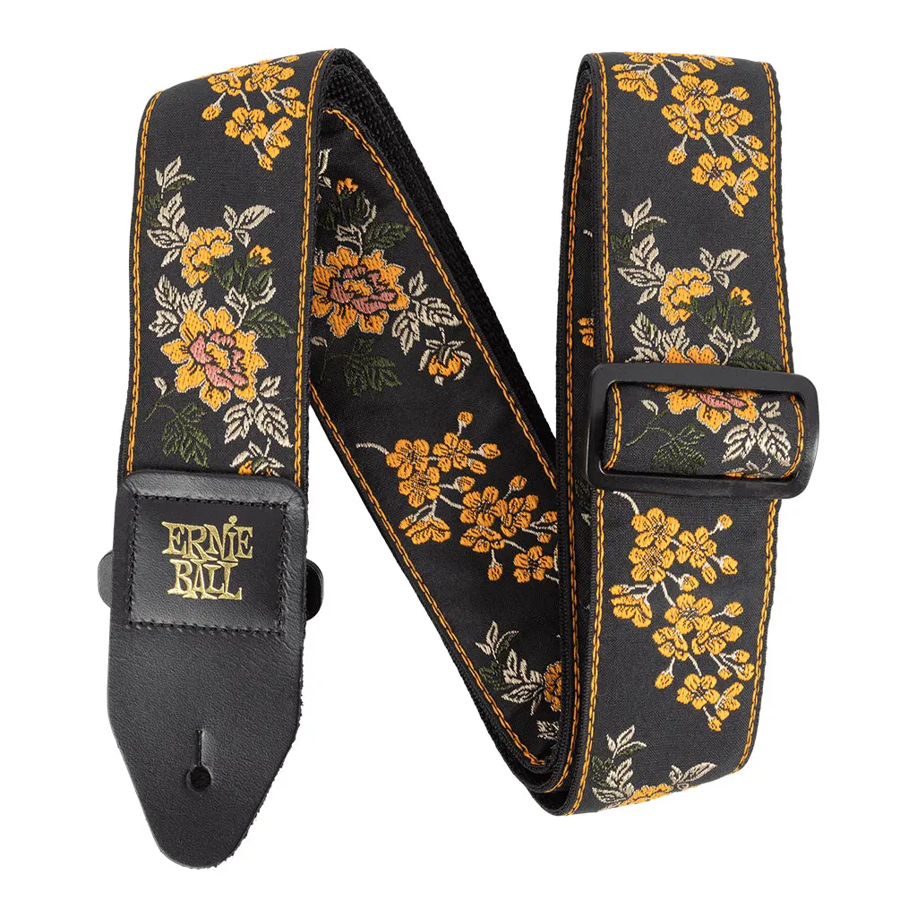 Ernie Ball Jacquard Strap - Tangerine Blossom 1