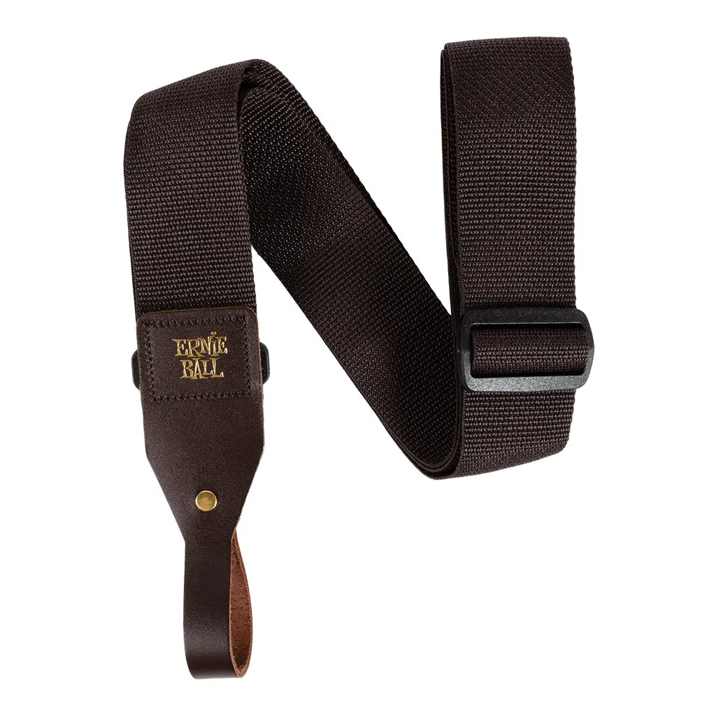 Ernie Ball Polypro Acoustic Guitar Strap - Brown 1