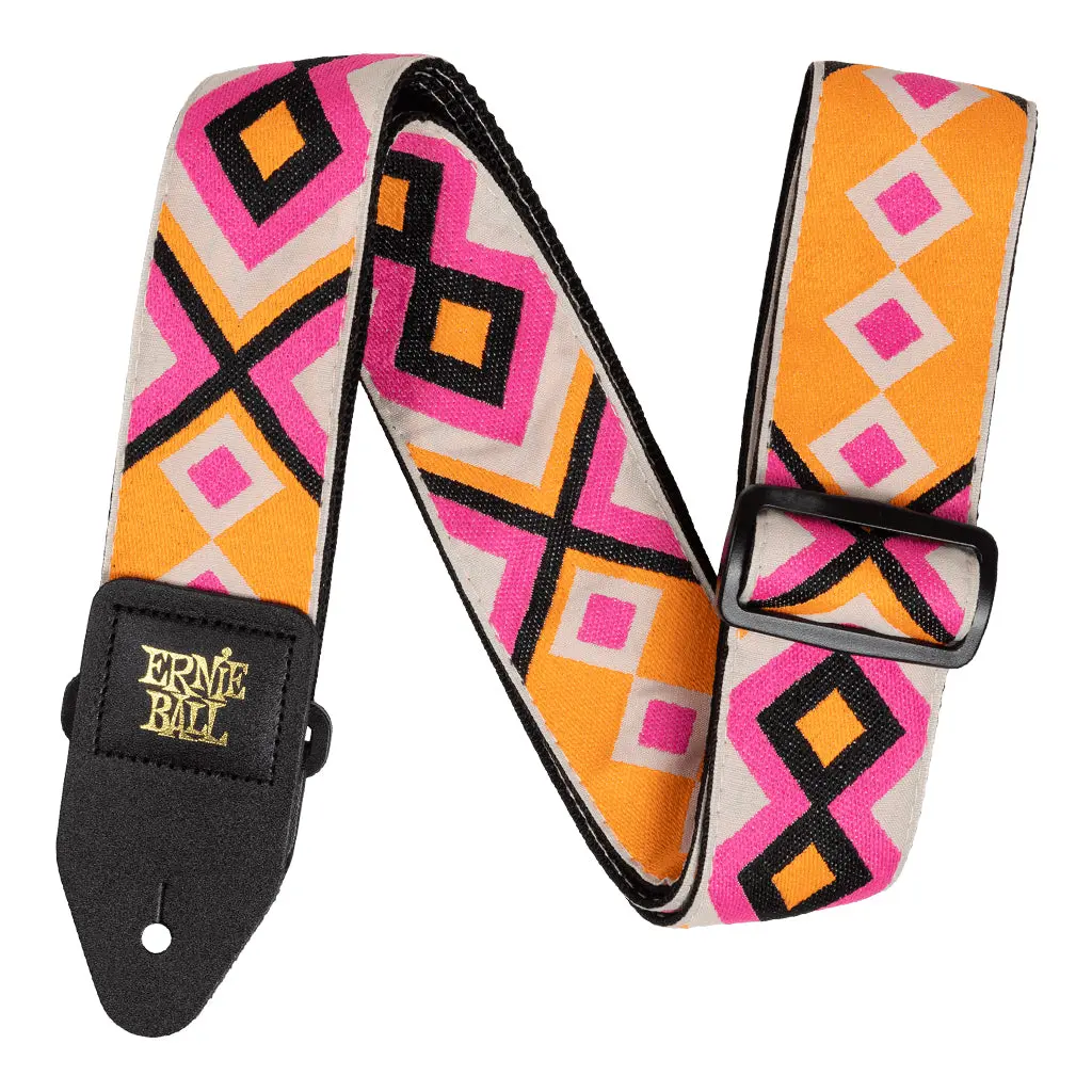 Ernie Ball Classic Jacquard Guitar/Bass Strap - Electric Diamond 1