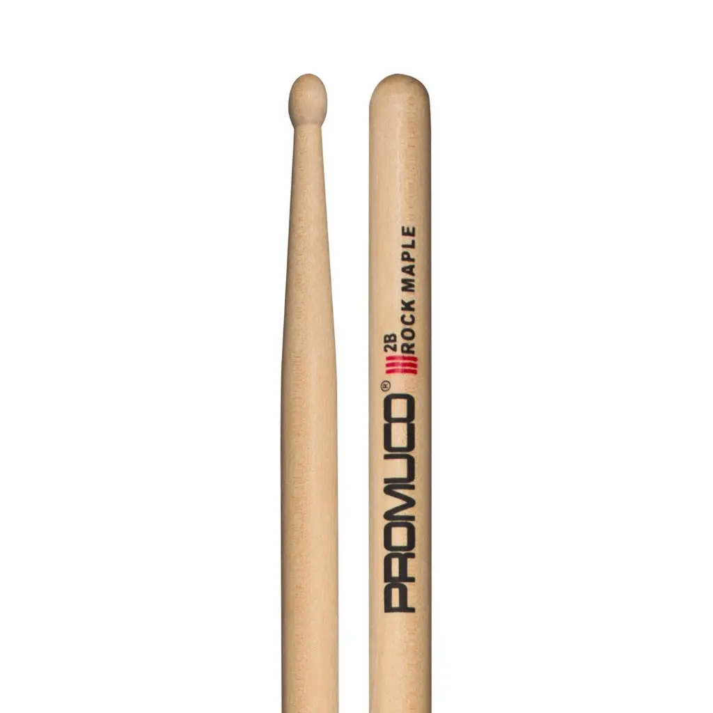 Promuco Rock Maple 2B Wood Tip Drumsticks 1