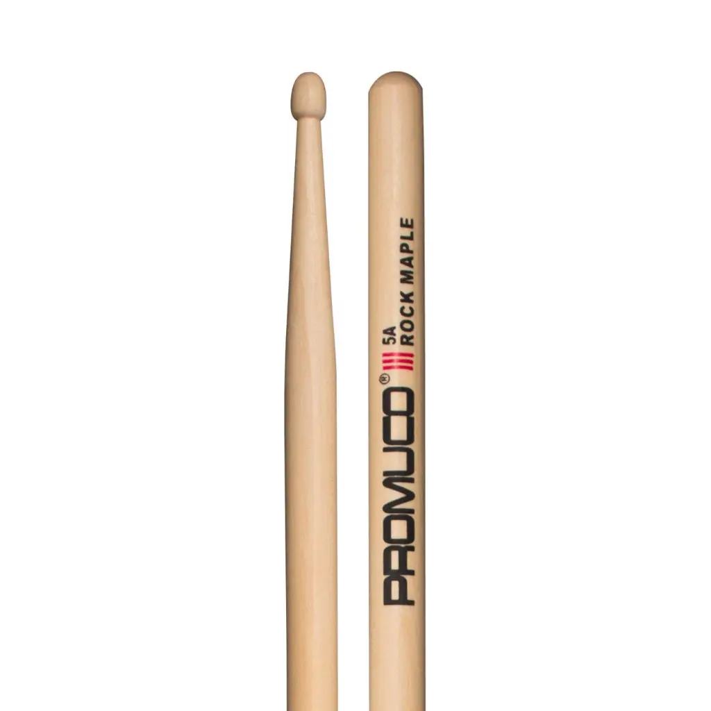 Promuco Rock Maple 5A Wood Tip Drumsticks 1