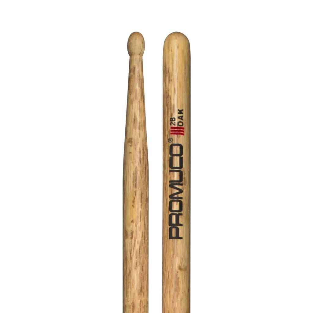 Promuco Oak 2B Wood Tip Drumsticks 1