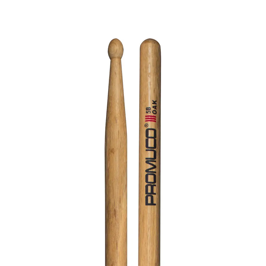 Promuco Oak 5B Wood Tip Drumsticks 1