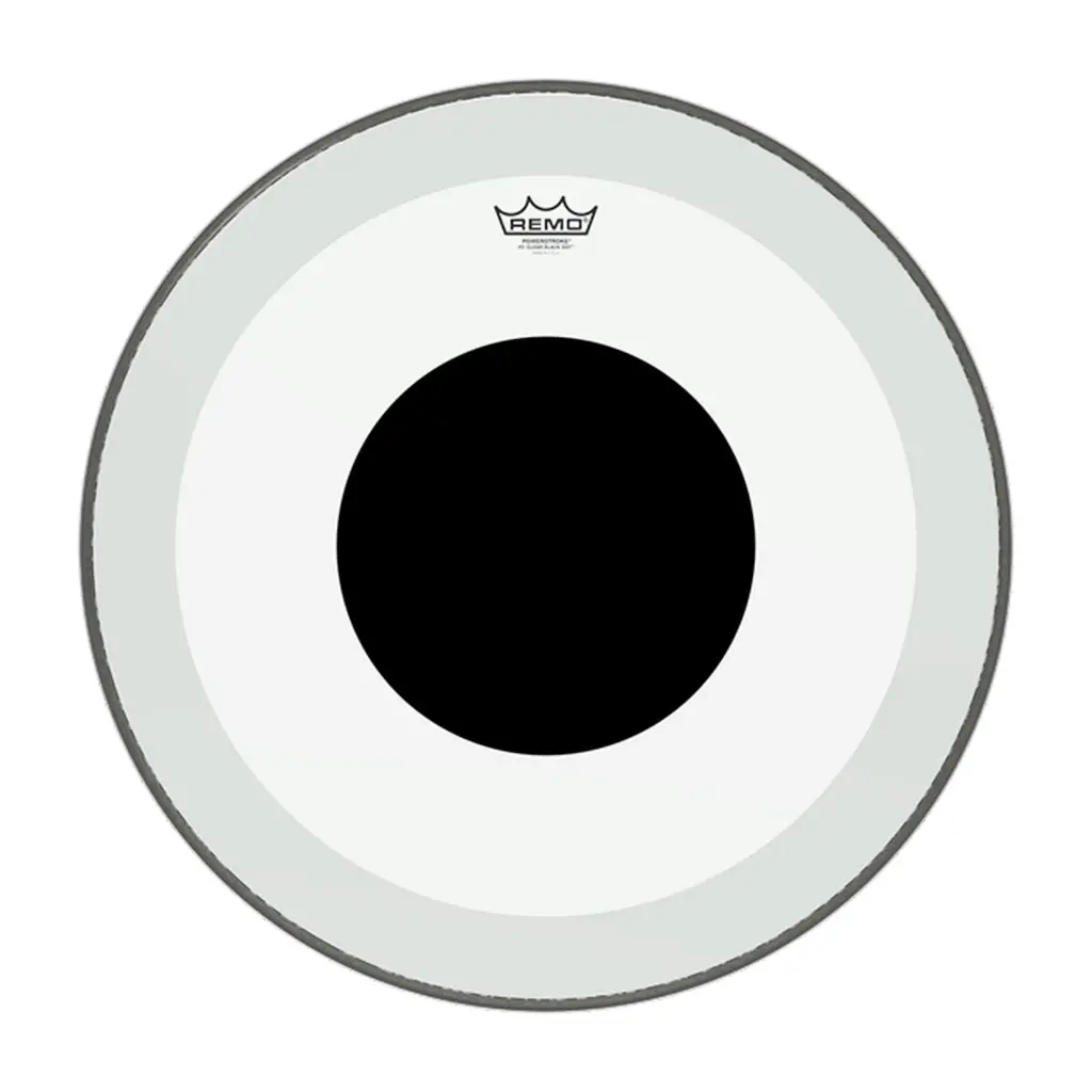 Remo 24" Powerstroke 3 Black Dot Clear 1