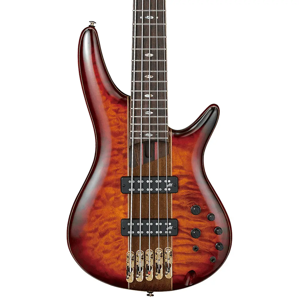 Ibanez Sr2405w - 5 String Premium Bass - Brown Topaz Burst 1