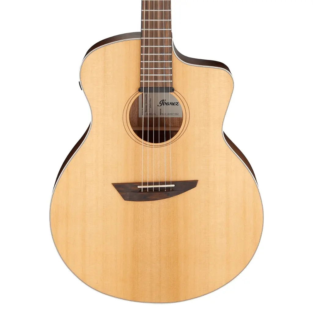 Ibanez Pa230e Acoustic Guitar - Natural Satin Top, Natural Low Gloss Back And Sides Acoustic Guitar 1