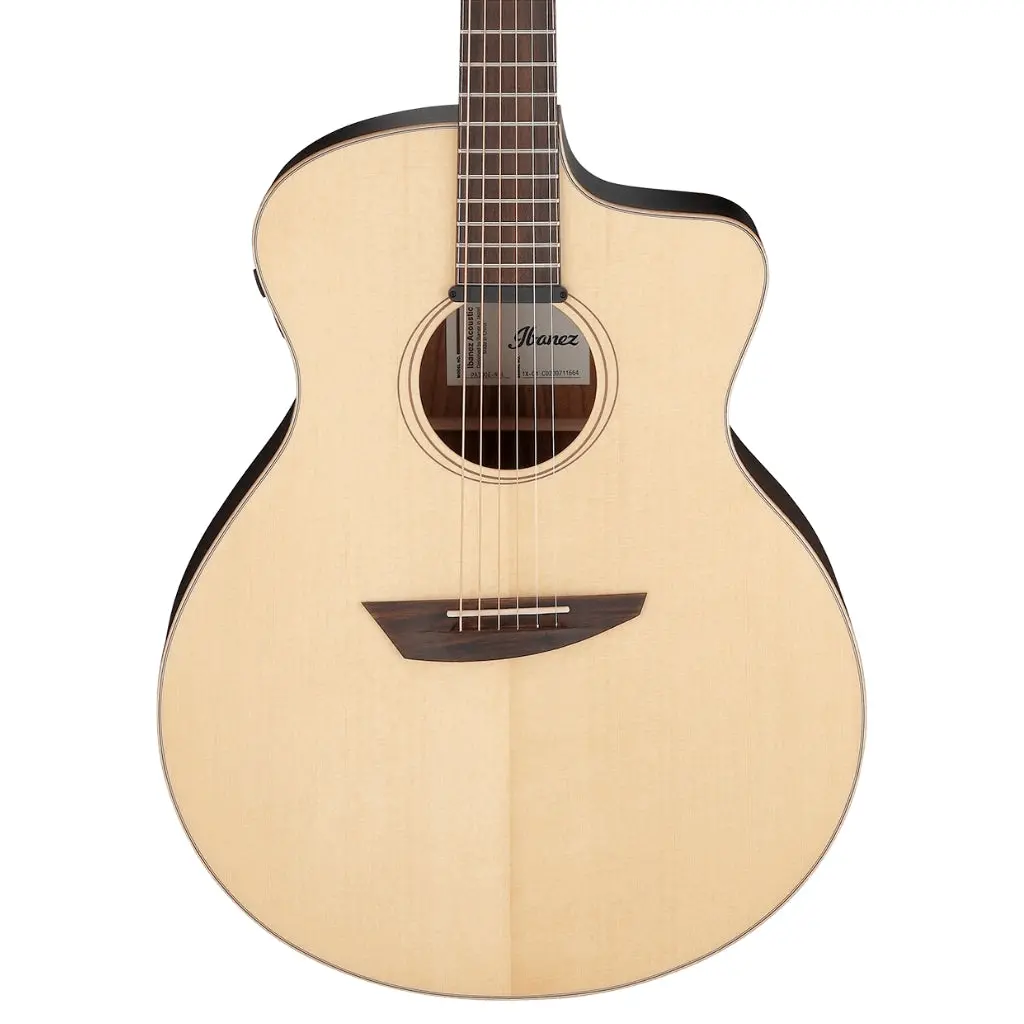 Ibanez Pa300e Acoustic Guitar - Natural Satin Top, Natural Low Gloss Back And Sides 1
