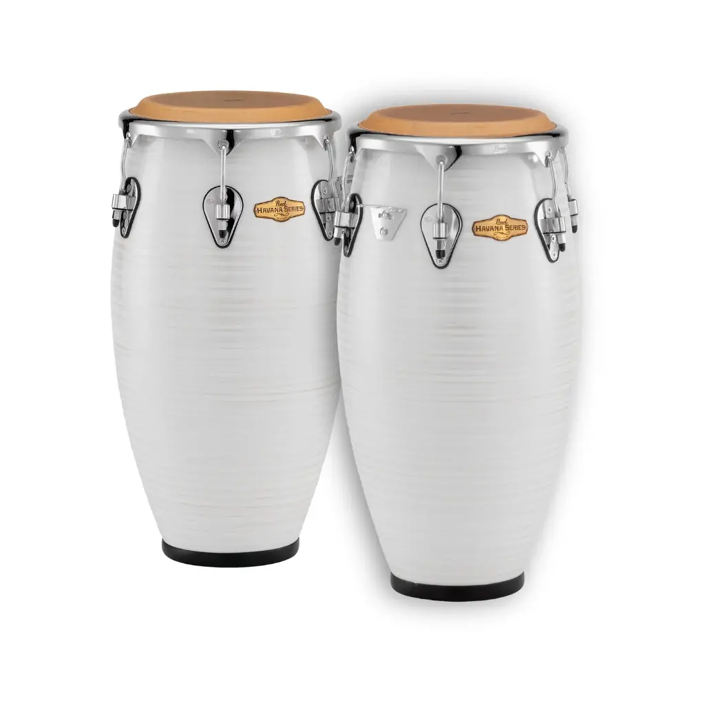 Pearl Havana Series Congas 11"+12" - Silver White Swirl 1