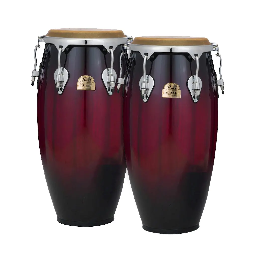 Pearl Elite Series Oak Congas 11"+11 3/4" - Merlot Burst 1