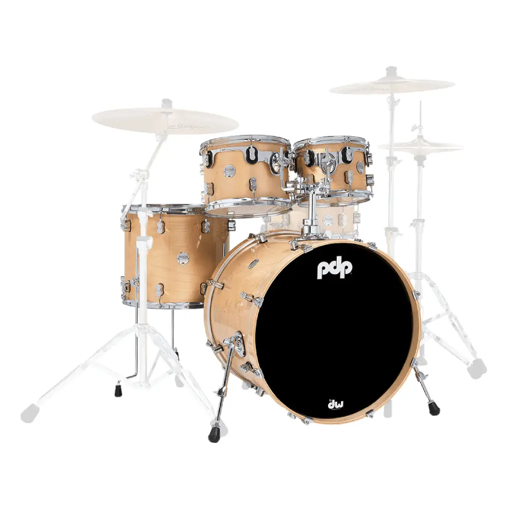 Pdp Concept Maple 4-Piece Fusion Shell Pack - Natural Lacquer 1