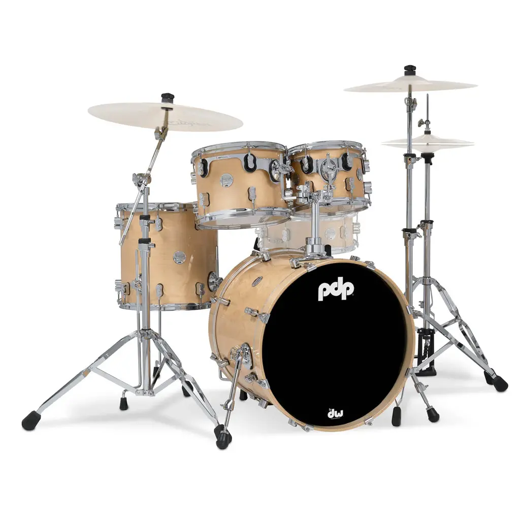Pdp Concept Maple Classic 4-Piece Shell Pack With 20 Inch Kick - Natural Lacquer 1