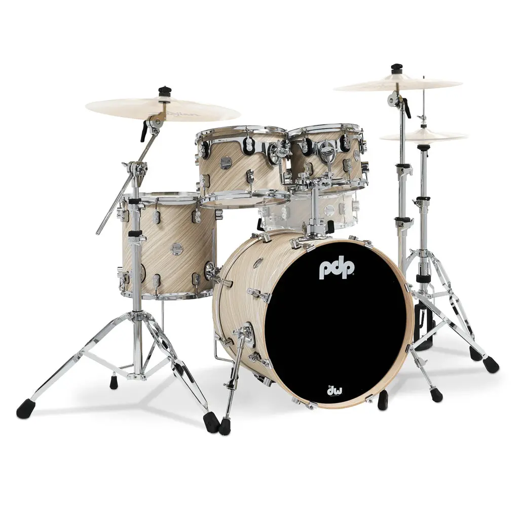 Pdp Concept Maple Classic 4-Piece Shell Pack With 20 Inch Kick - Twisted Ivory Finish Ply 1