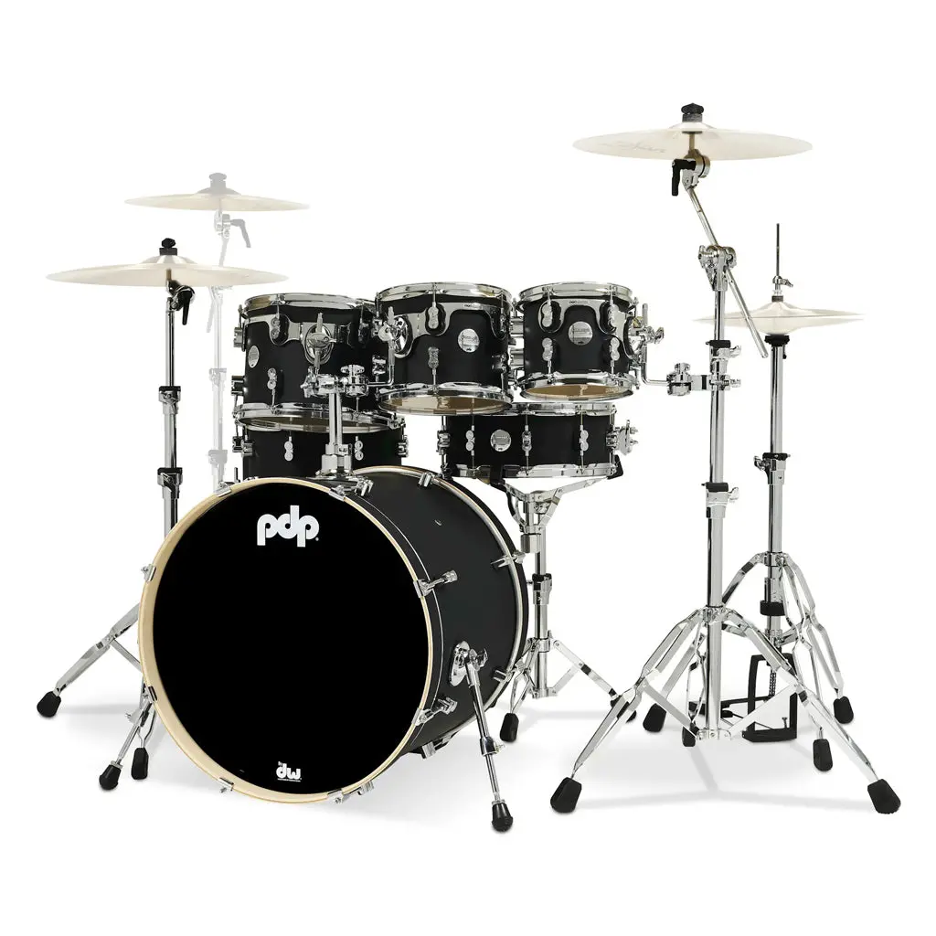 Pdp Concept Maple 7-Piece Shell Pack - Satin Black 1