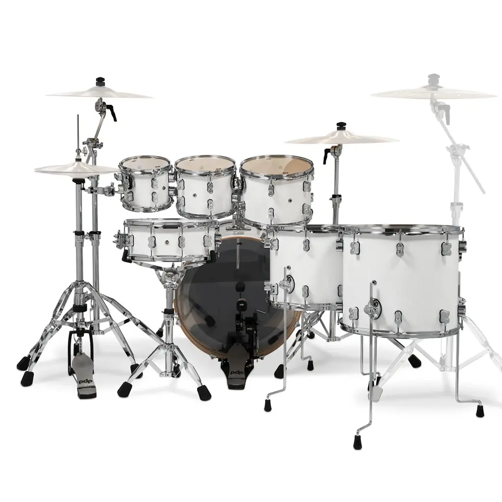 Pdp Concept Maple 7-Piece Shell Pack - Pearlescent White 2