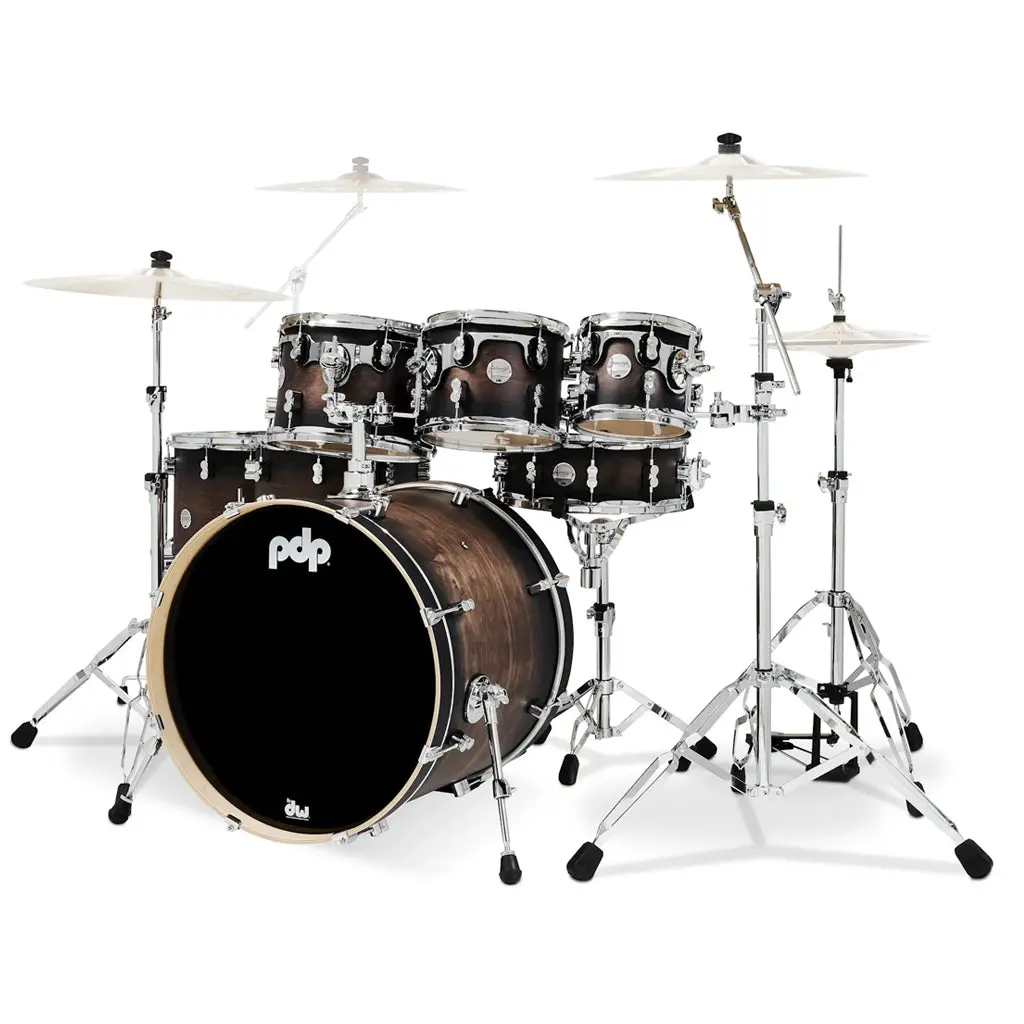 Pdp Concept Maple 7-Piece Shell Pack - Satin Charcoal Burst 1