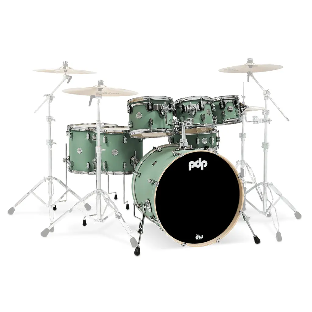 Pdp Concept Maple 7-Piece Shell Pack - Satin Foam Green 1