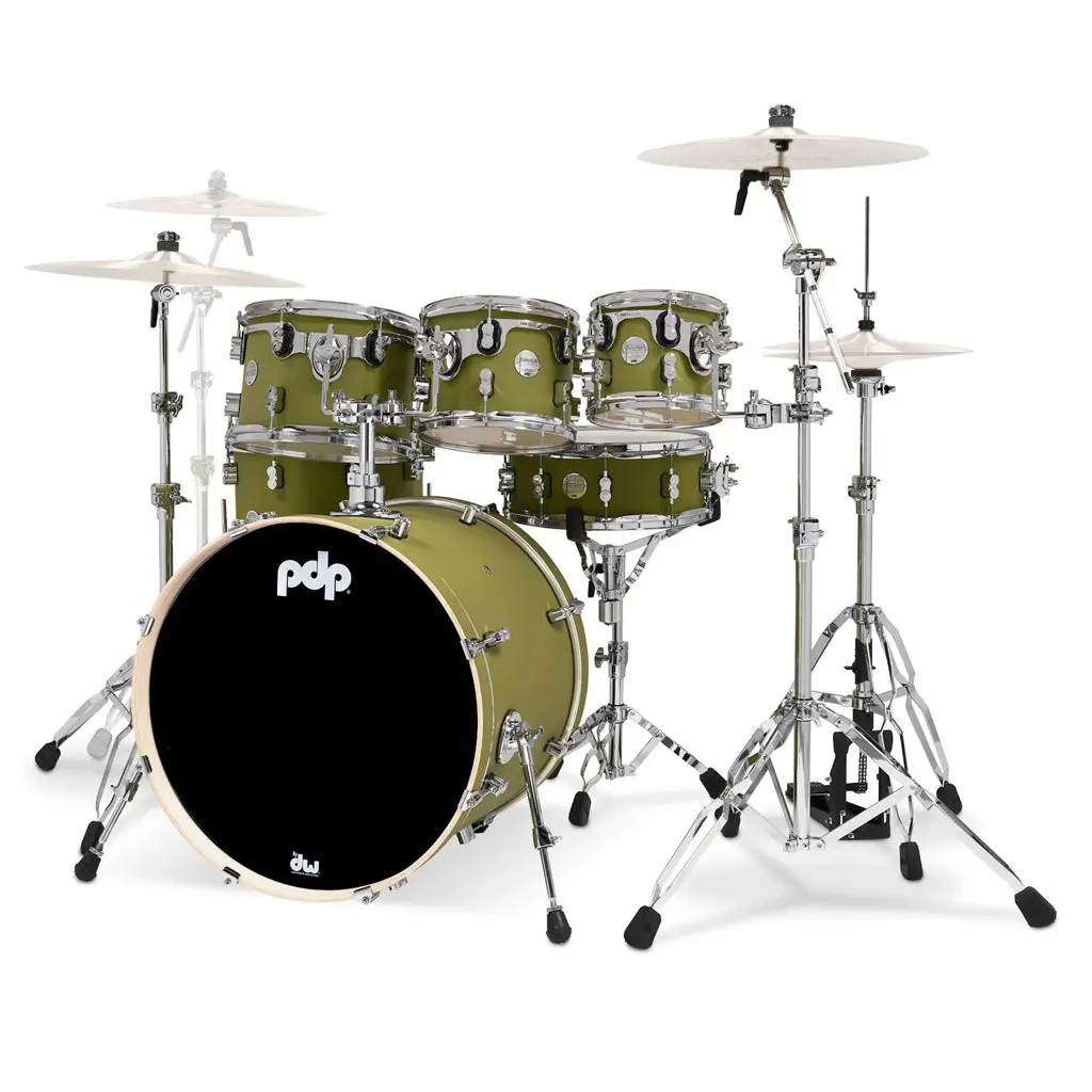 Pdp Concept Maple 7-Piece Shell Pack - Satin Olive 1