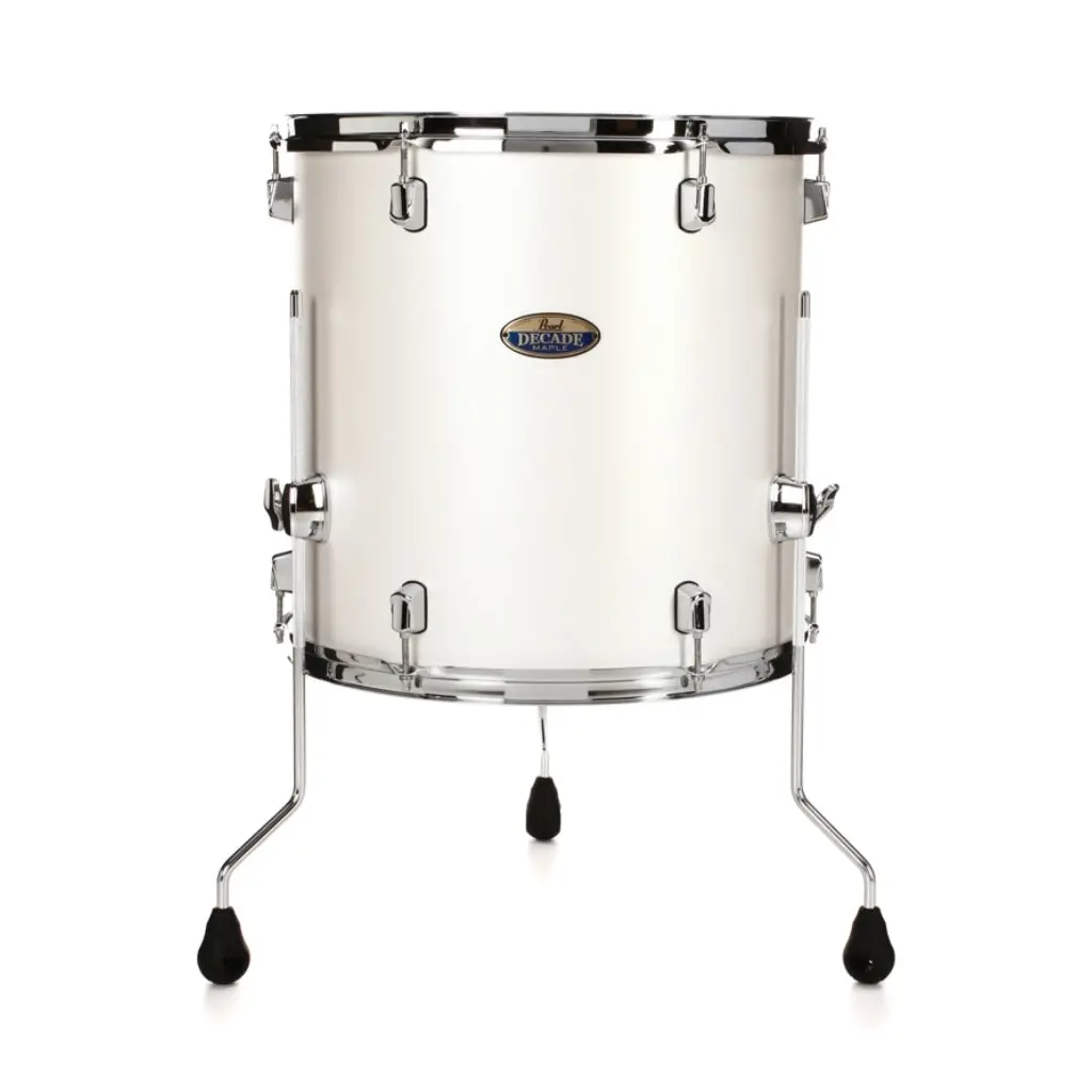 Pearl Decade Maple Floor Tom 16X16" White Satin Pearl 1