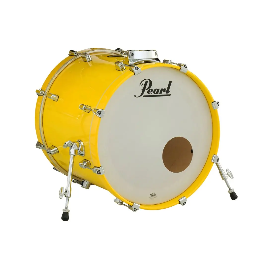 Pearl Decade Maple Bass Drum 22X18 - Solid Yellow 1