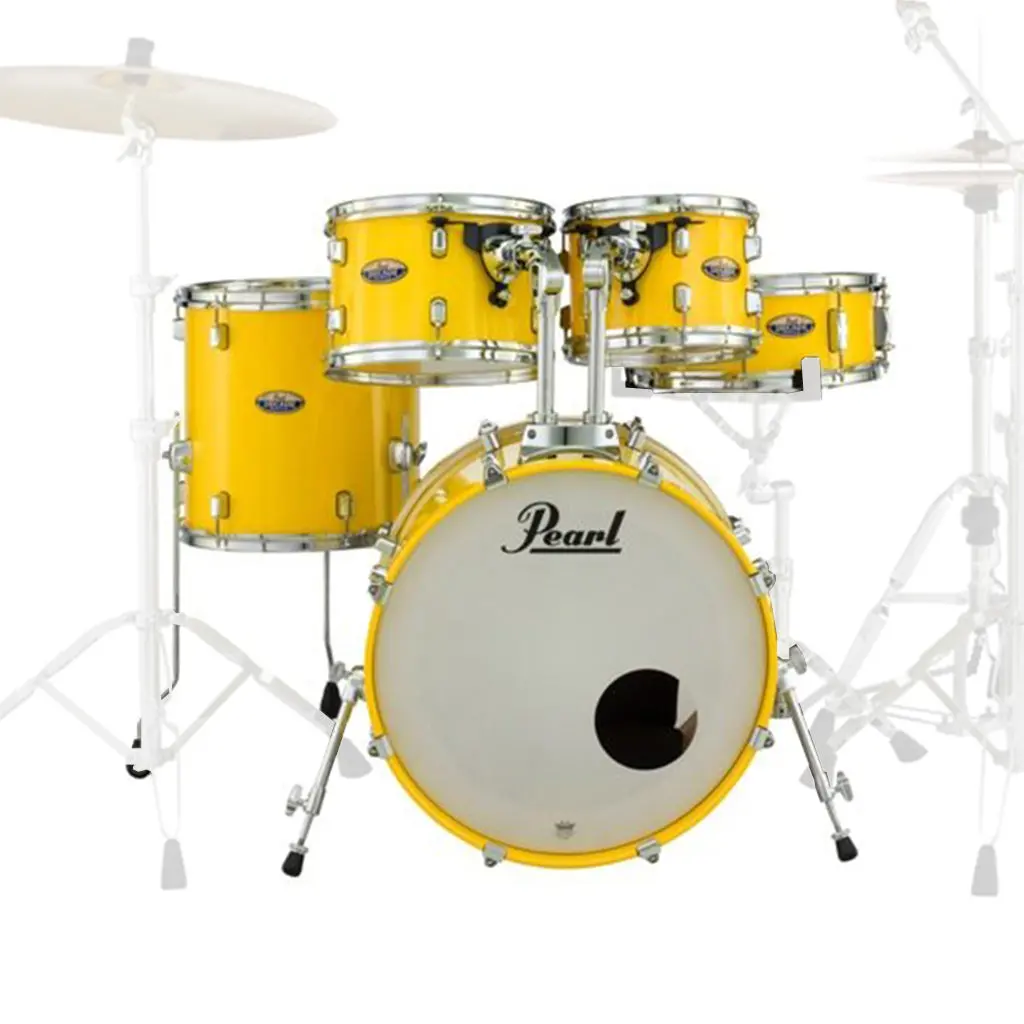 Pearl Decade Maple 22" Fusion Kit With Hardware In Solid Yellow 1