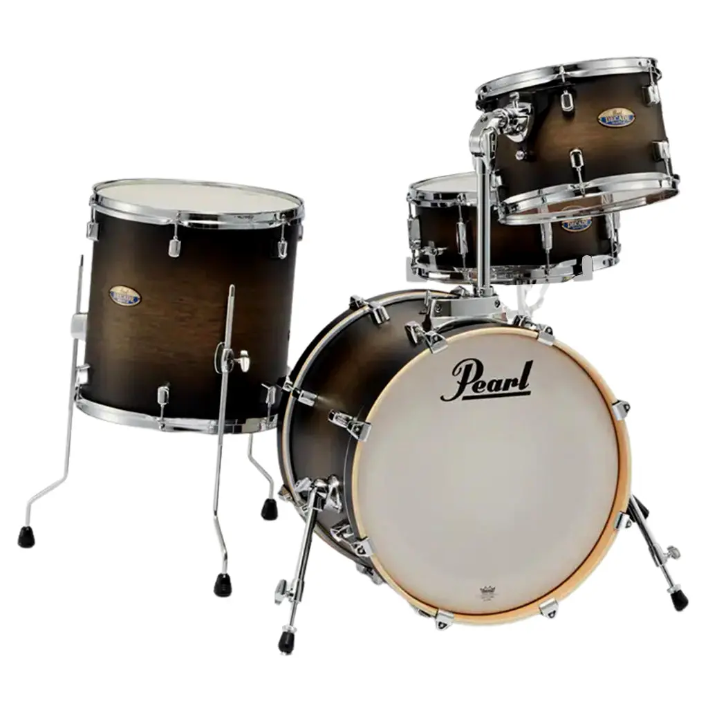 Pearl Decade Maple 18" 4-Piece Bop Shell Pack - Satin Black Burst 1