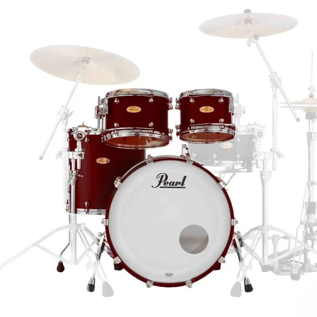 Pearl Reference One 22" 4-Piece Shell Pack (R2 Pipe) - Deep Red Burst 1