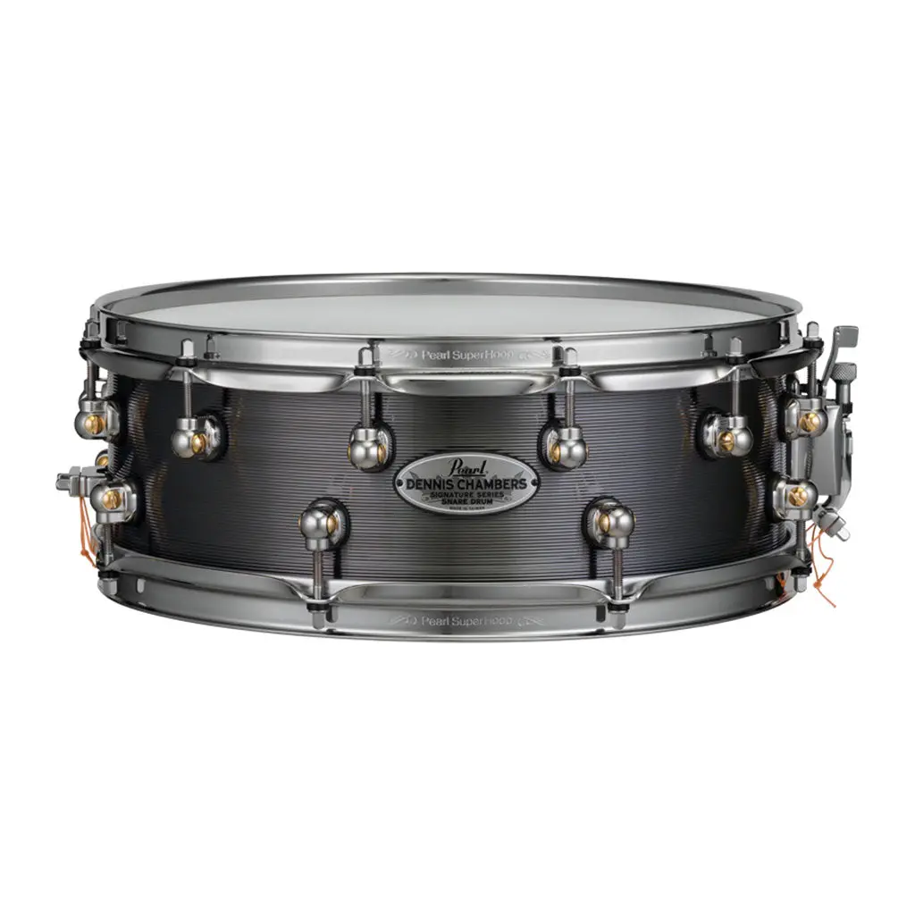 Pearl 14"X5" Dennis Chambers Signature Snare Drum - Cast Aluminium 1