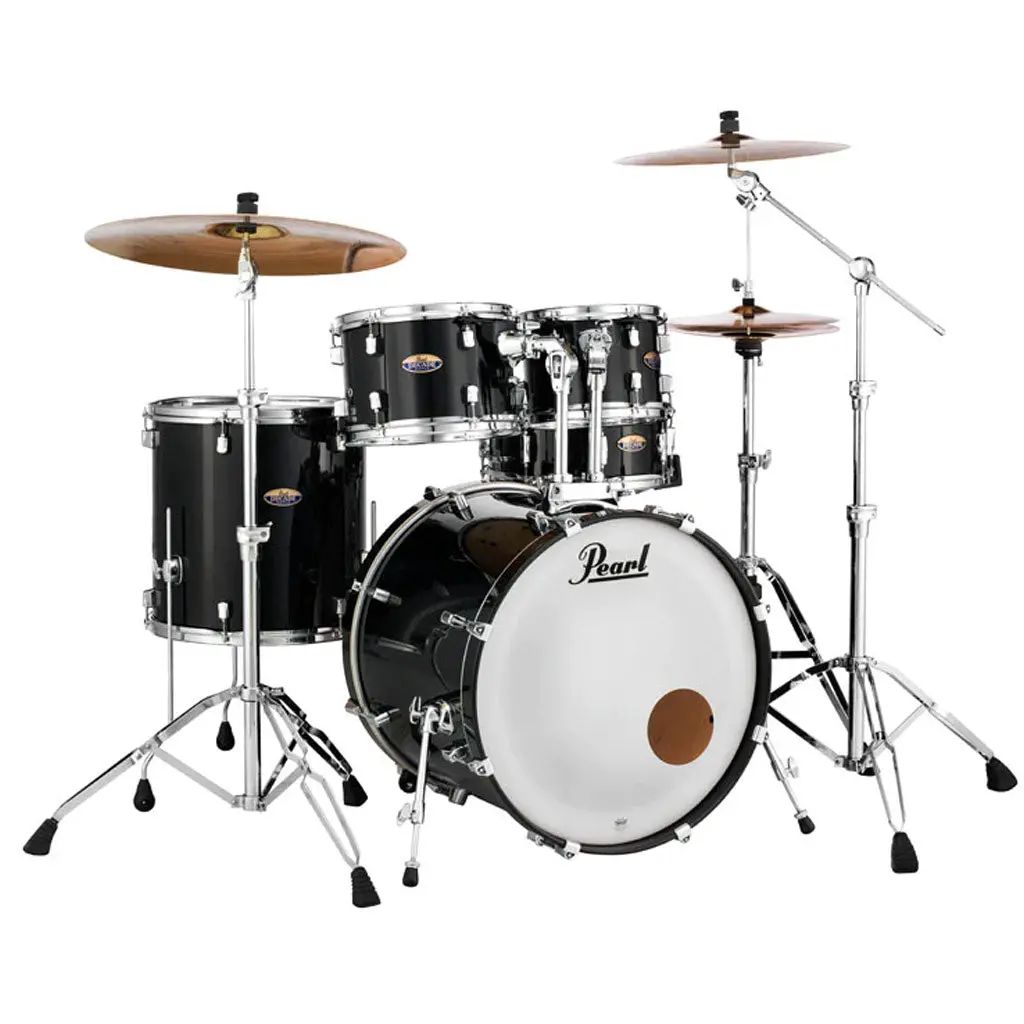Pearl 22" Decade Maple 5-Piece Drum Kit Package With Zildjian Cymbals (I Series Pro) & 930 Series Hardware - Black Ice 1