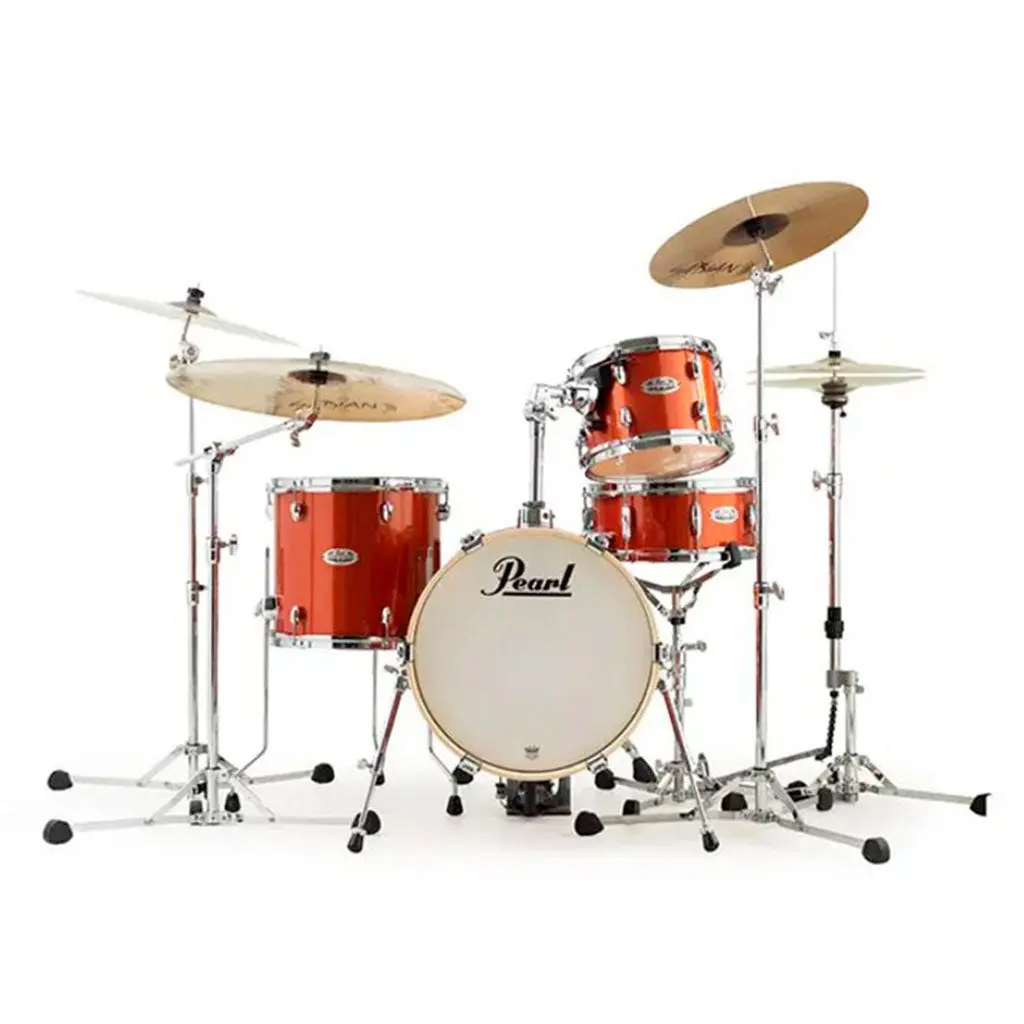 Pearl Midtown 4 Piece Kit W/ Hardware - Orange Crush 1