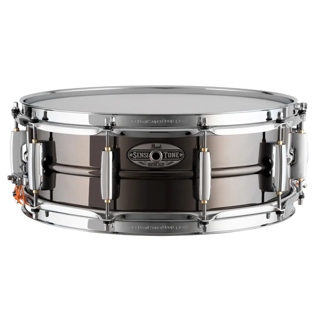 Pearl Sensitone Heritage Alloy 14"X5" Black Nickel Over Brass Snare Drum 1