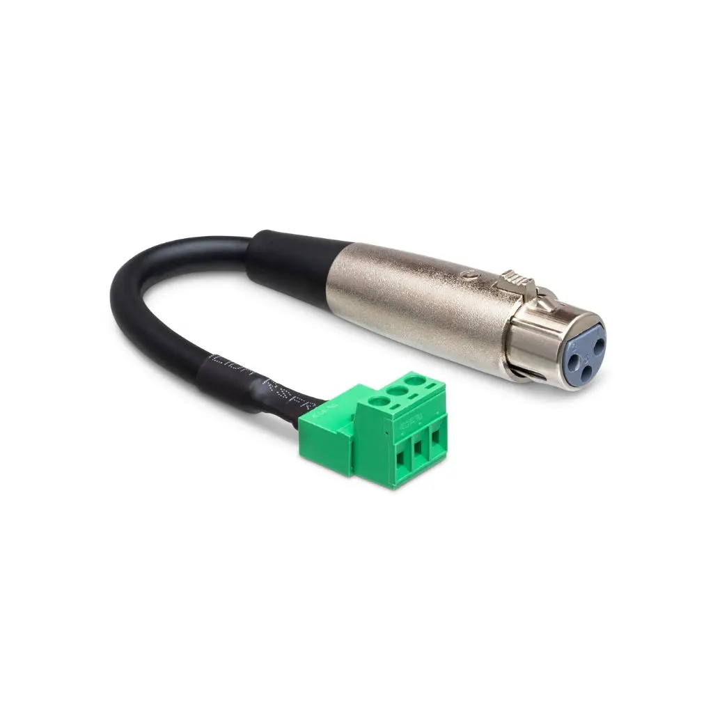 Hosa Technology Xlr3f To Phx3m Low Voltage Adaptor 1