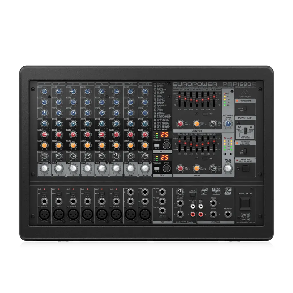 Behringer Europower Pmp1680s Powered Mixer 1