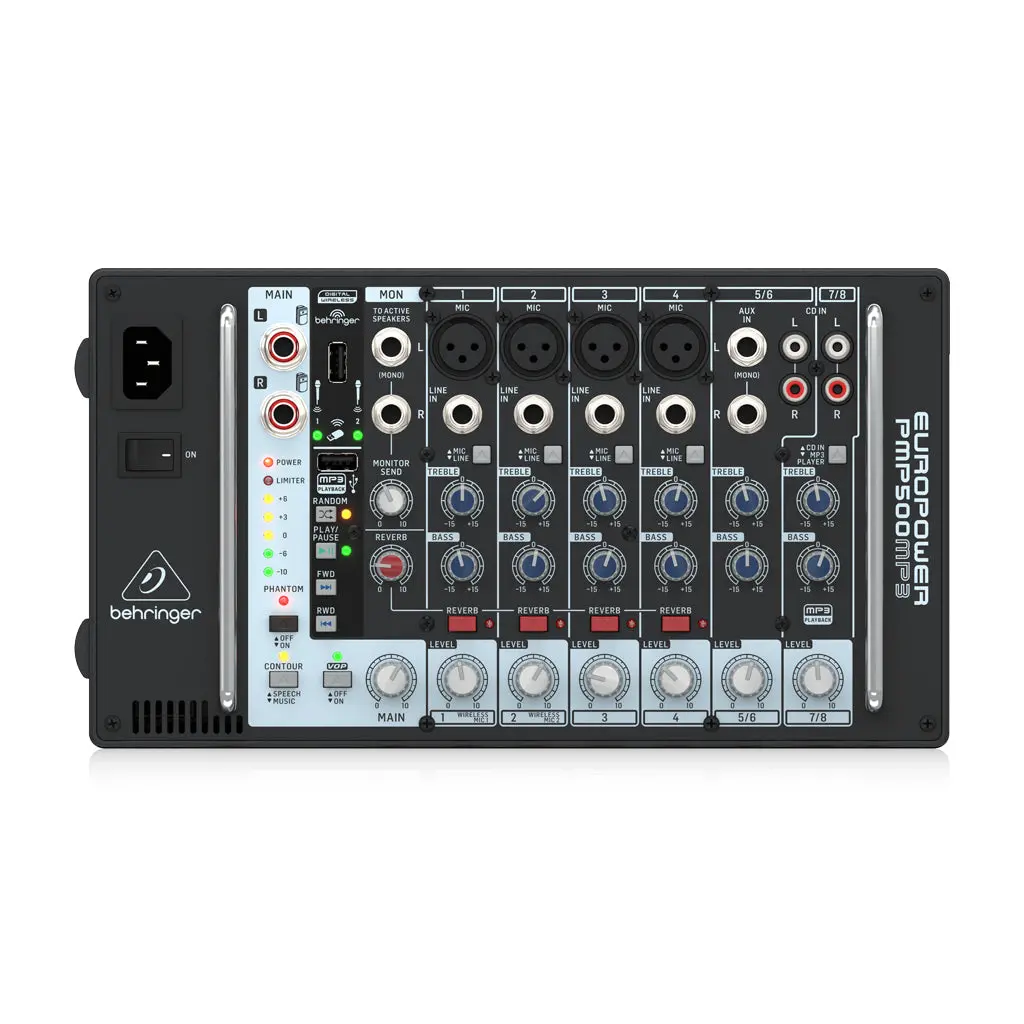 Behringer Europower Pmp500mp3 Powered Mixer 1