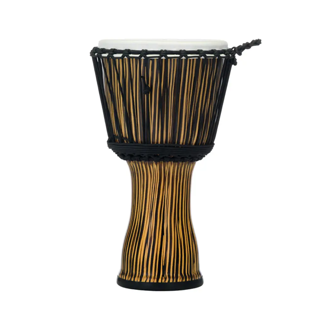 Pearl 10" Synthetic Shell Djembe Rope Tuned - Zebra Grass 1