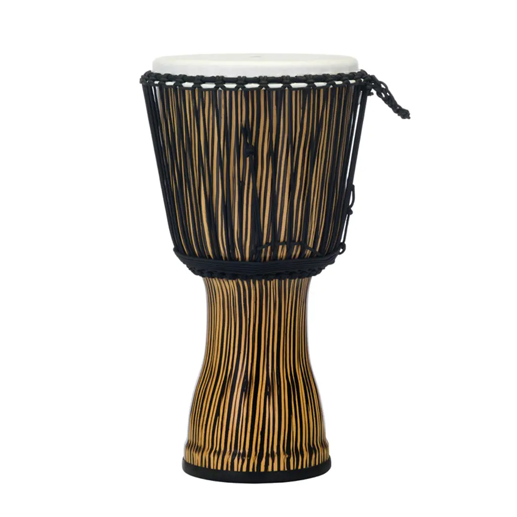 Pearl 12" Synthetic Shell Djembe Rope Tuned - Zebra Grass 1