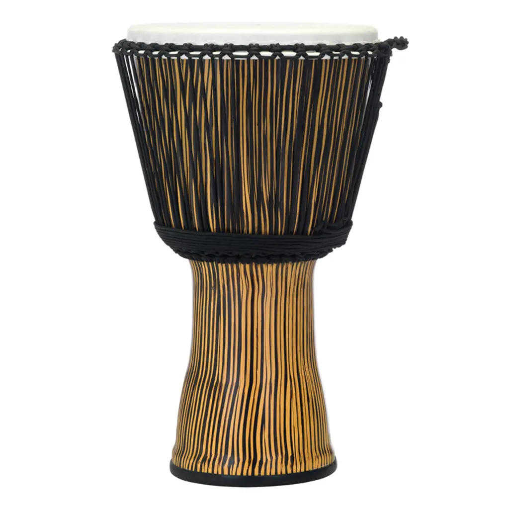 Pearl 14" Synthetic Shell Djembe Rope Tuned - Zebra Grass 1