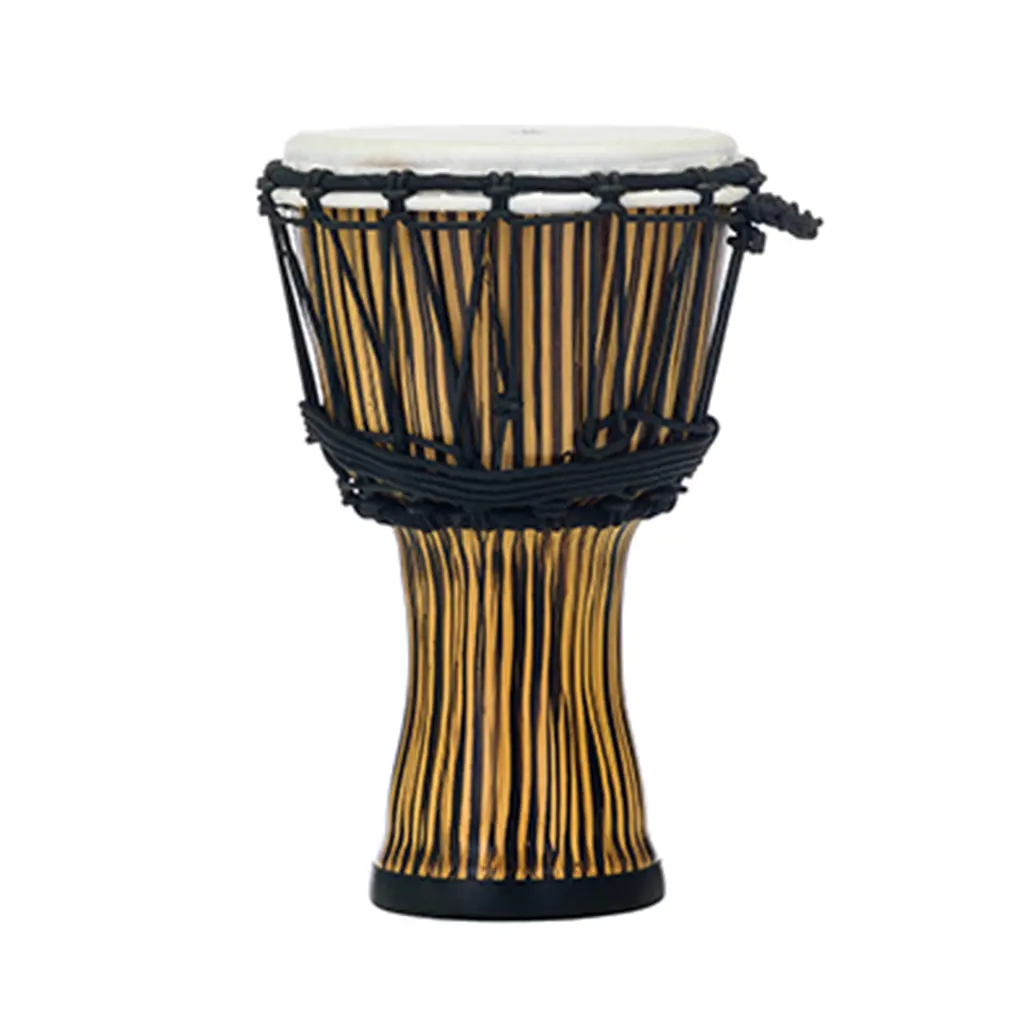 Pearl 7" Synthetic Shell Djembe Rope Tuned - Zebra Grass 1