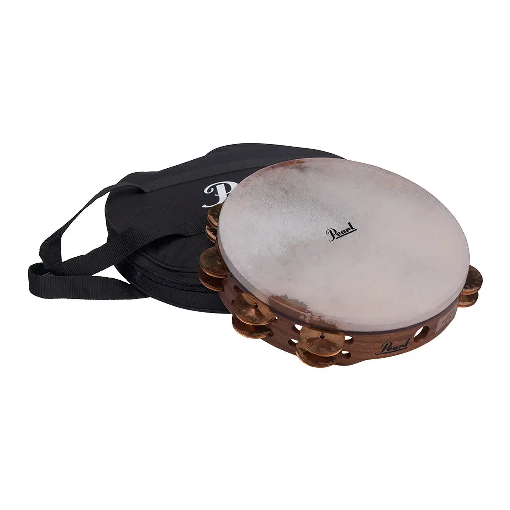 Pearl Tambourine Concert Beryllium Copper Jingles W/ Bag 1
